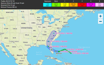 Tropical Storm Nicole Alert